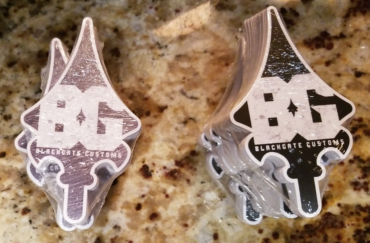 BG Tine Sticker Blackgate Customs